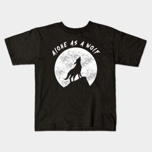 wolf t-shirt Kids T-Shirt